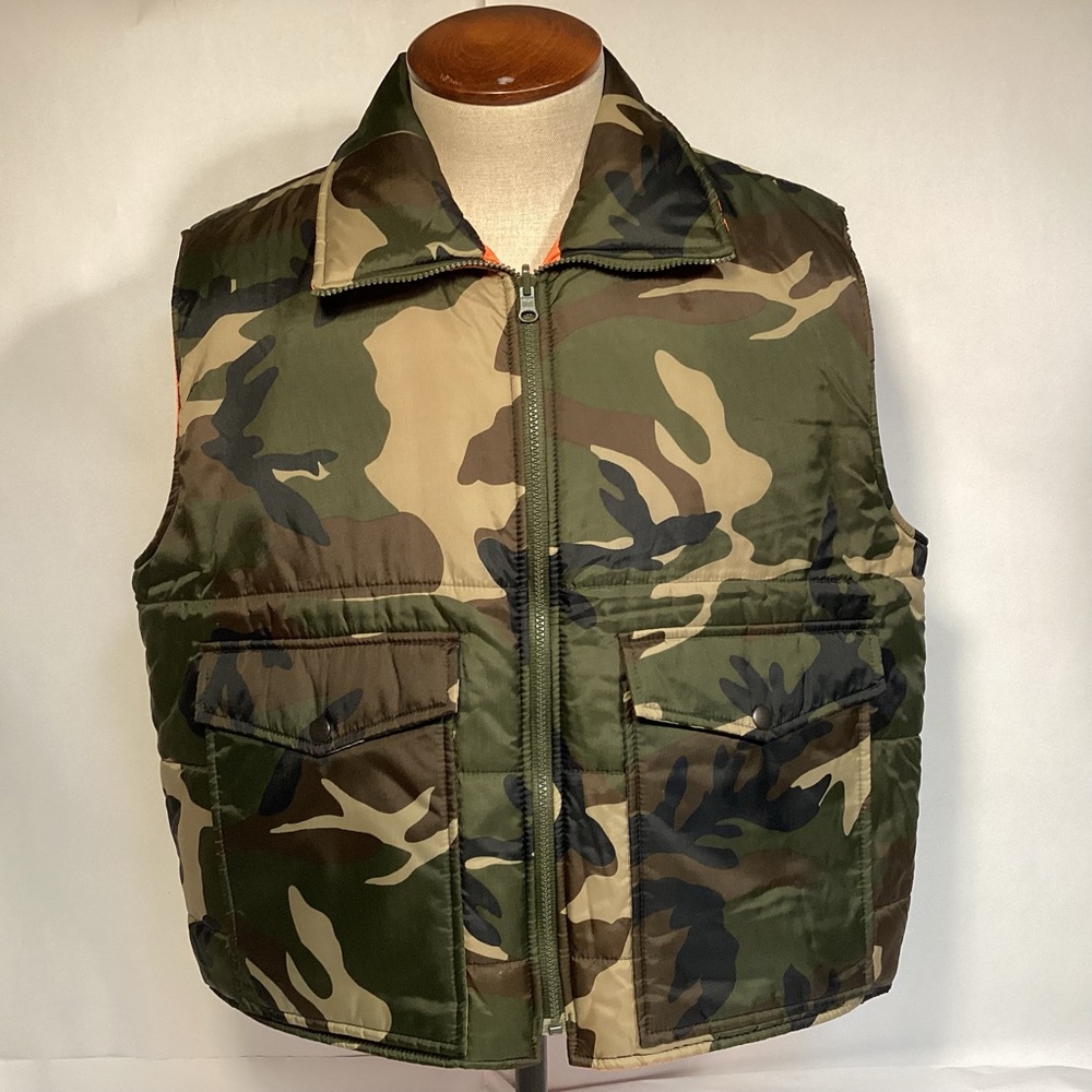 Winchester Reversible Sportsman Hunting Vest Mens size large Camo and orange